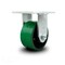 Service Caster 6 Inch Extra Heavy Duty Green Poly on Cast Iron Wheel Rigid Top Plate Caster SCC-KP92R630-PUR-GB - alternate 1